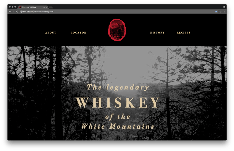 Chocorua Whiskey Website