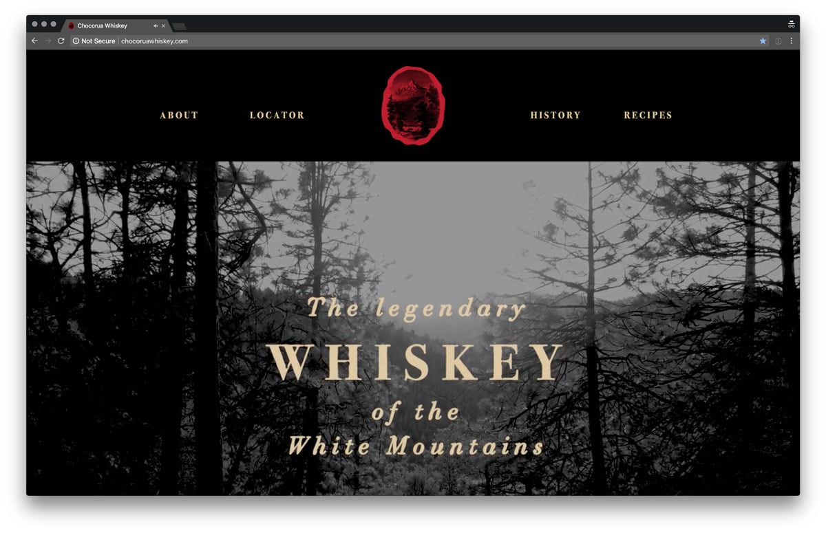 Chocorua Whiskey Website